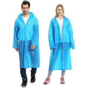 2 Pack Reusable Raincoats for Adults