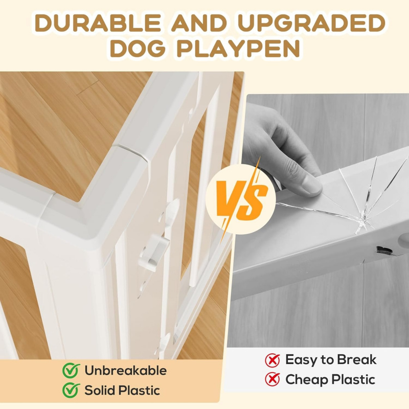 Dog Playpen, Clear Dog Pen, Indoor Dog Pen - Image 2