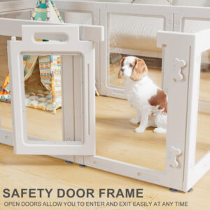Clear Acrylic Dog Playpen with Door