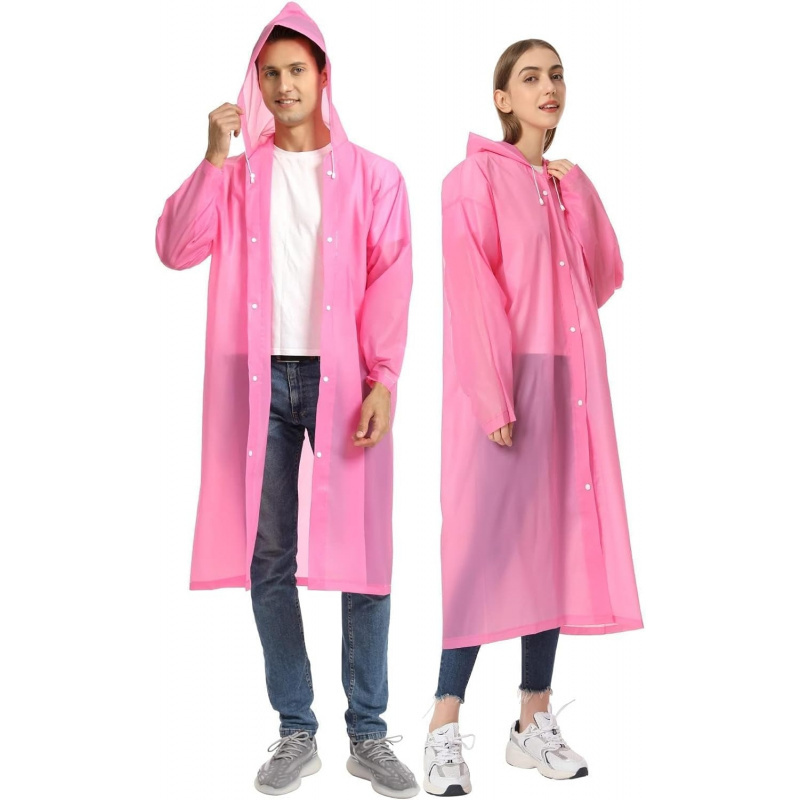 2 Pack Reusable Raincoats for Adults - Image 3