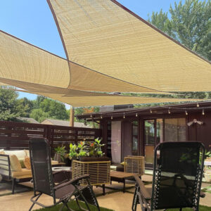 BRIVANCO 12' x 12' x 12' Triangle Sun Shade Sail