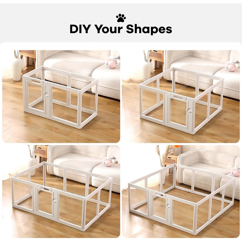 Clear Acrylic Dog Playpen Indoor - Image 9