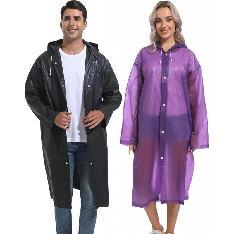 2PCS Rain Ponchos for Adults - Image 3