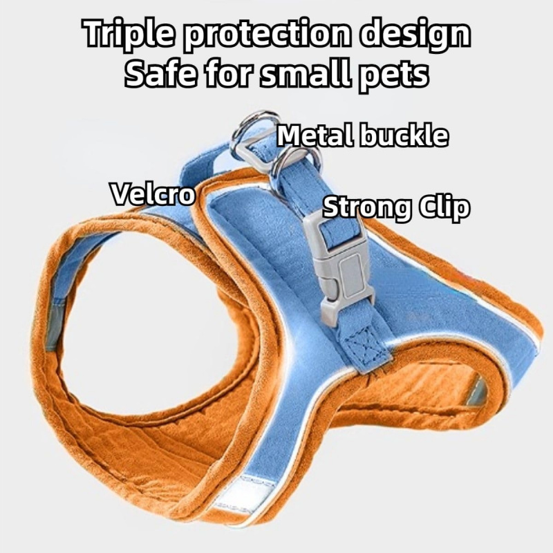 Adjustable Bunny Harness and Leash Set Double Buckle - Image 2