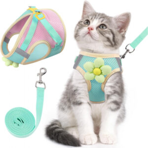 Cat Harness and Leash Set for Walking Escape Proof