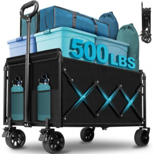 Collapsible Wagon Cart with Wheels Foldable