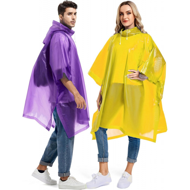 2 Pack Rain Ponchos for Adults Reusable - Image 8