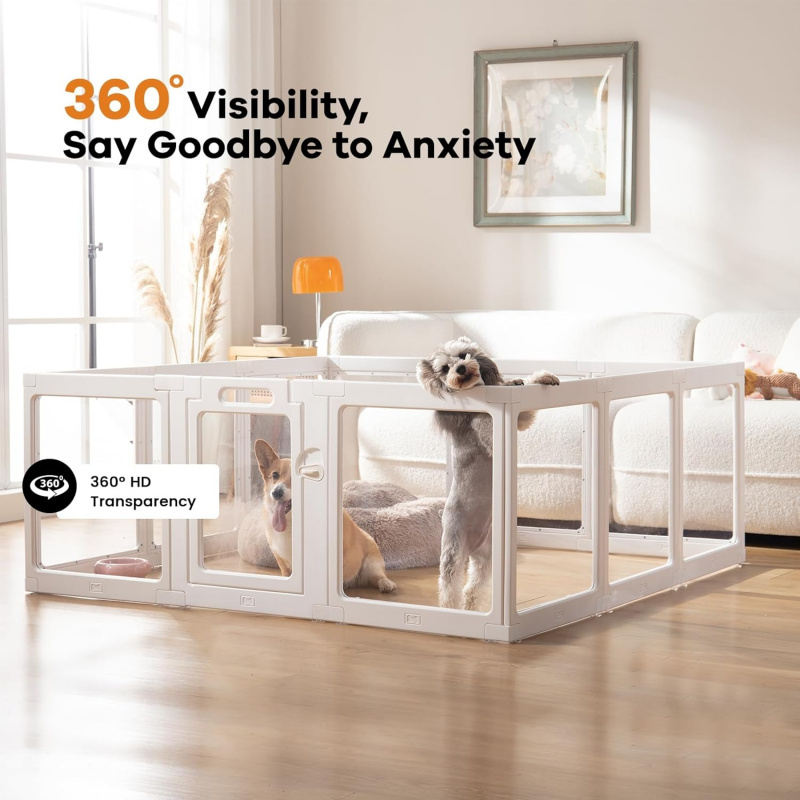 Clear Acrylic Dog Playpen Indoor - Image 3