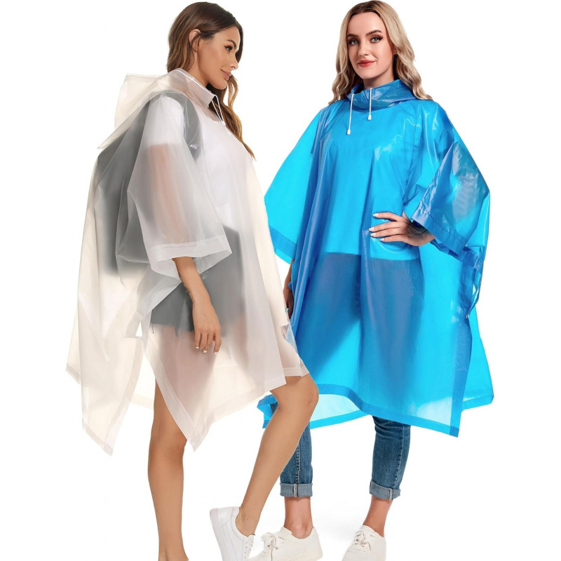 2 Pack Rain Ponchos for Adults Reusable - Image 26