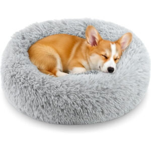 Calming Donut Dog and Cat Bed for Indoor Cats