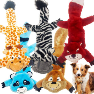 5 Pack Stuffingless Dog Crinkle Paper Toys Dog Toy with Durable Liner No Stuffing Dog Toy