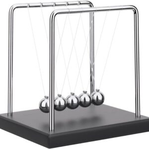 5 Large Beads Newton's Cradle Balance Balls Desk Toys
