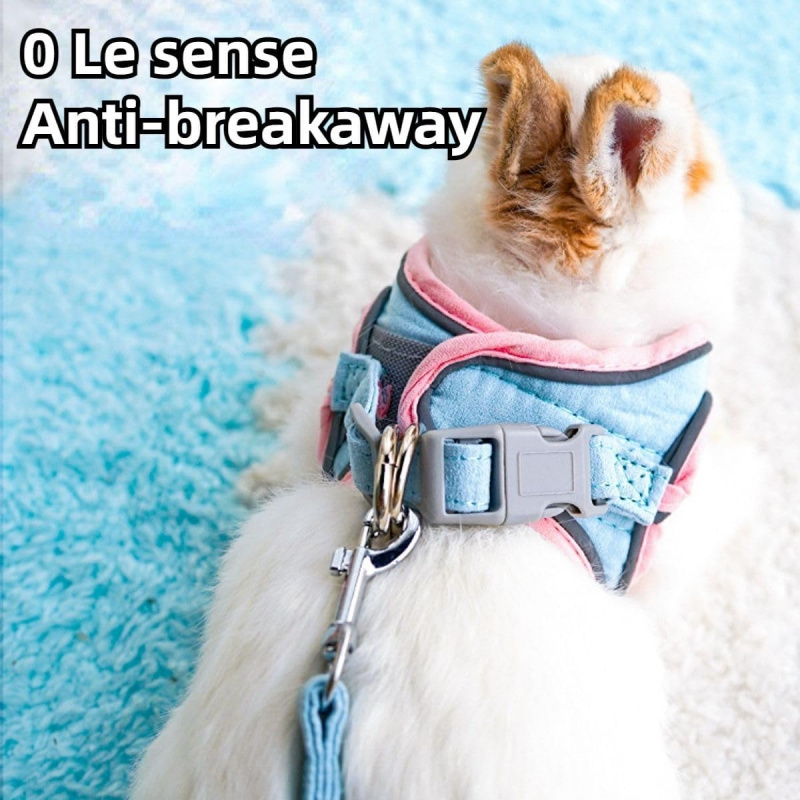 Adjustable Bunny Harness and Leash Set Double Buckle - Image 6