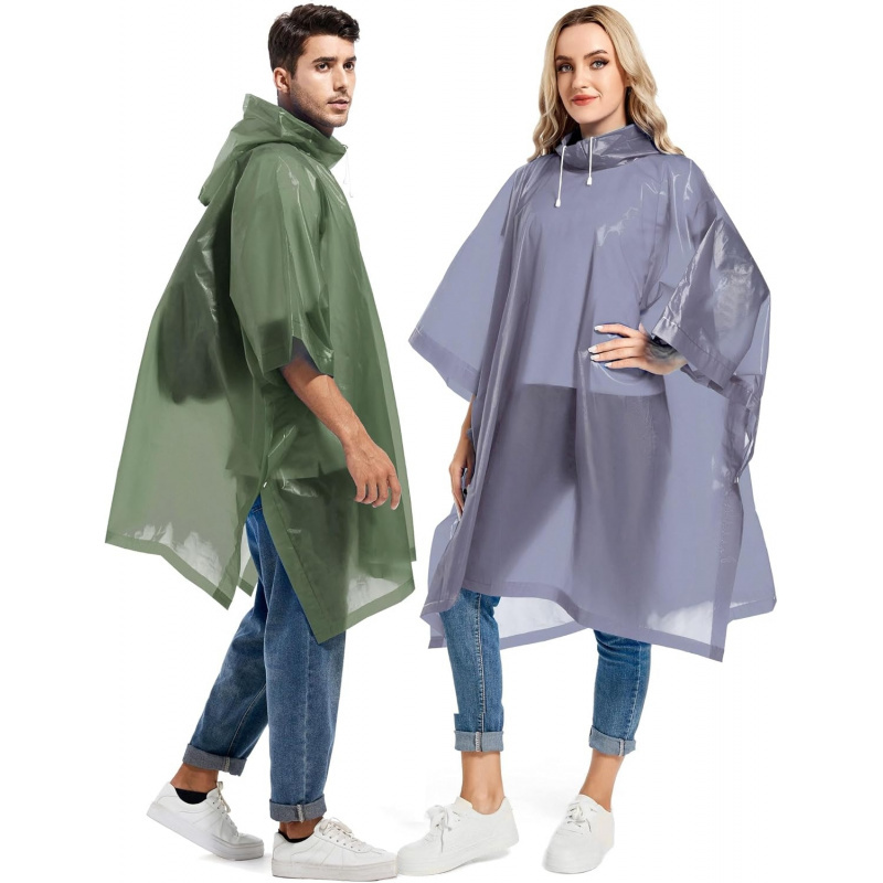 2 Pack Rain Ponchos for Adults Reusable - Image 31