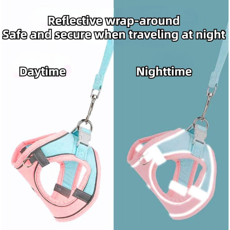 Adjustable Bunny Harness and Leash Set Double Buckle - Image 7