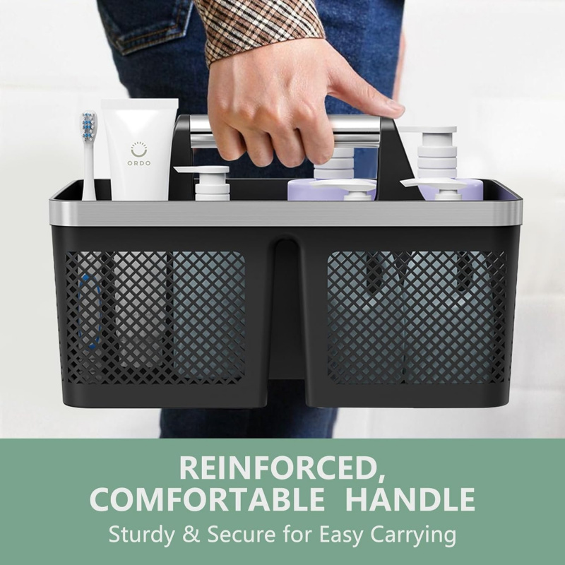 Black Portable Shower Caddy - Image 5