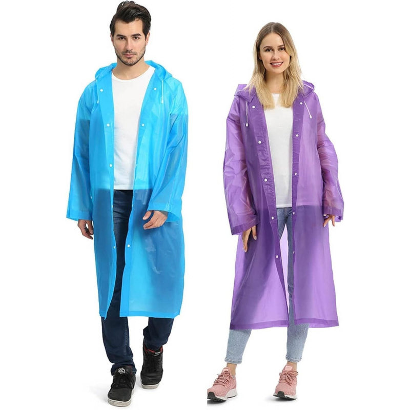 2 Pack Reusable Raincoats for Adults - Image 7