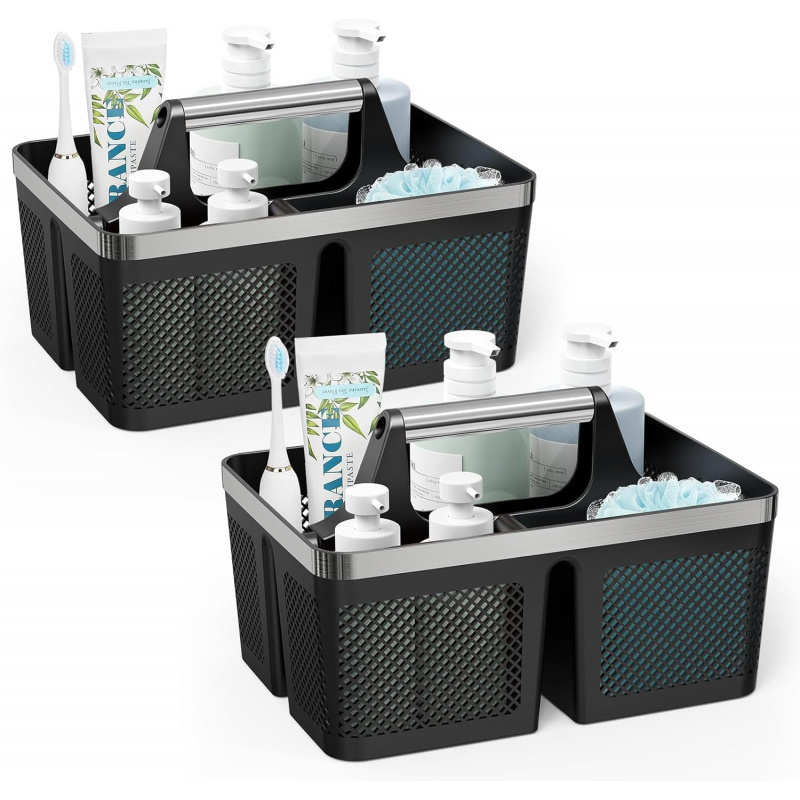 Black Portable Shower Caddy - Image 6