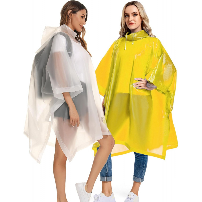 2 Pack Rain Ponchos for Adults Reusable - Image 6