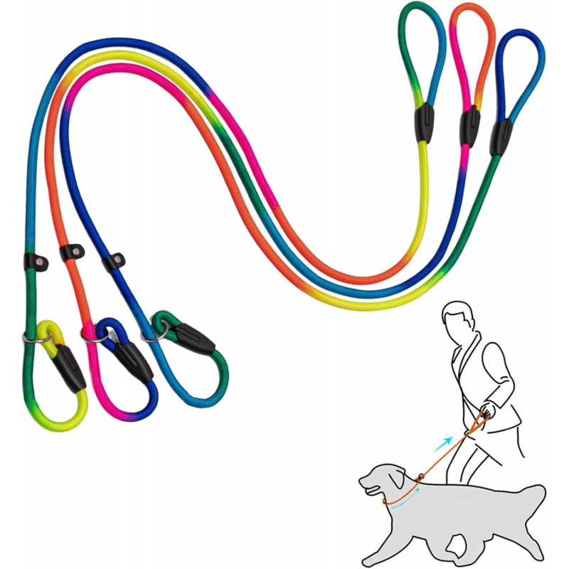 Slip Lead Leash 5FT Nylon Soft Dog Leash Slip - Image 6