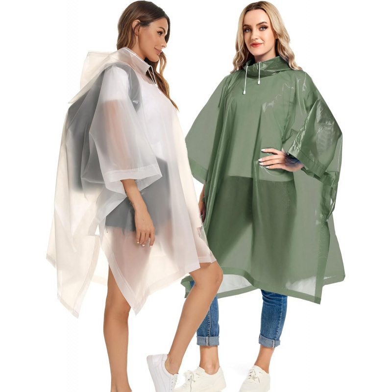 2 Pack Rain Ponchos for Adults Reusable - Image 7